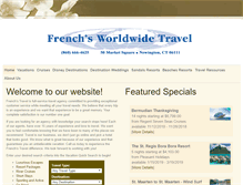 Tablet Screenshot of frenchsworldwidetravel.com